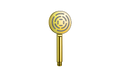 TELEPHONIC SHOWER SET MAZE ROUND GOLD