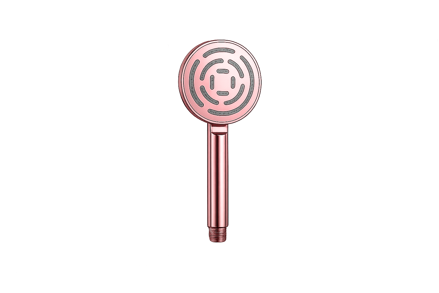TELEPHONIC SHOWER SET MAZE ROUND ROSE GOLD