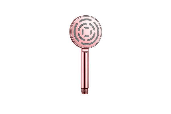 TELEPHONIC SHOWER SET MAZE ROUND ROSE GOLD
