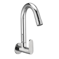 Sink Cock With Swivel Spout And Wall Flange