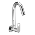 Sink Cock With Swivel Spout And Wall Flange