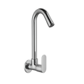Sink Cock With Swivel Spout And Wall Flange