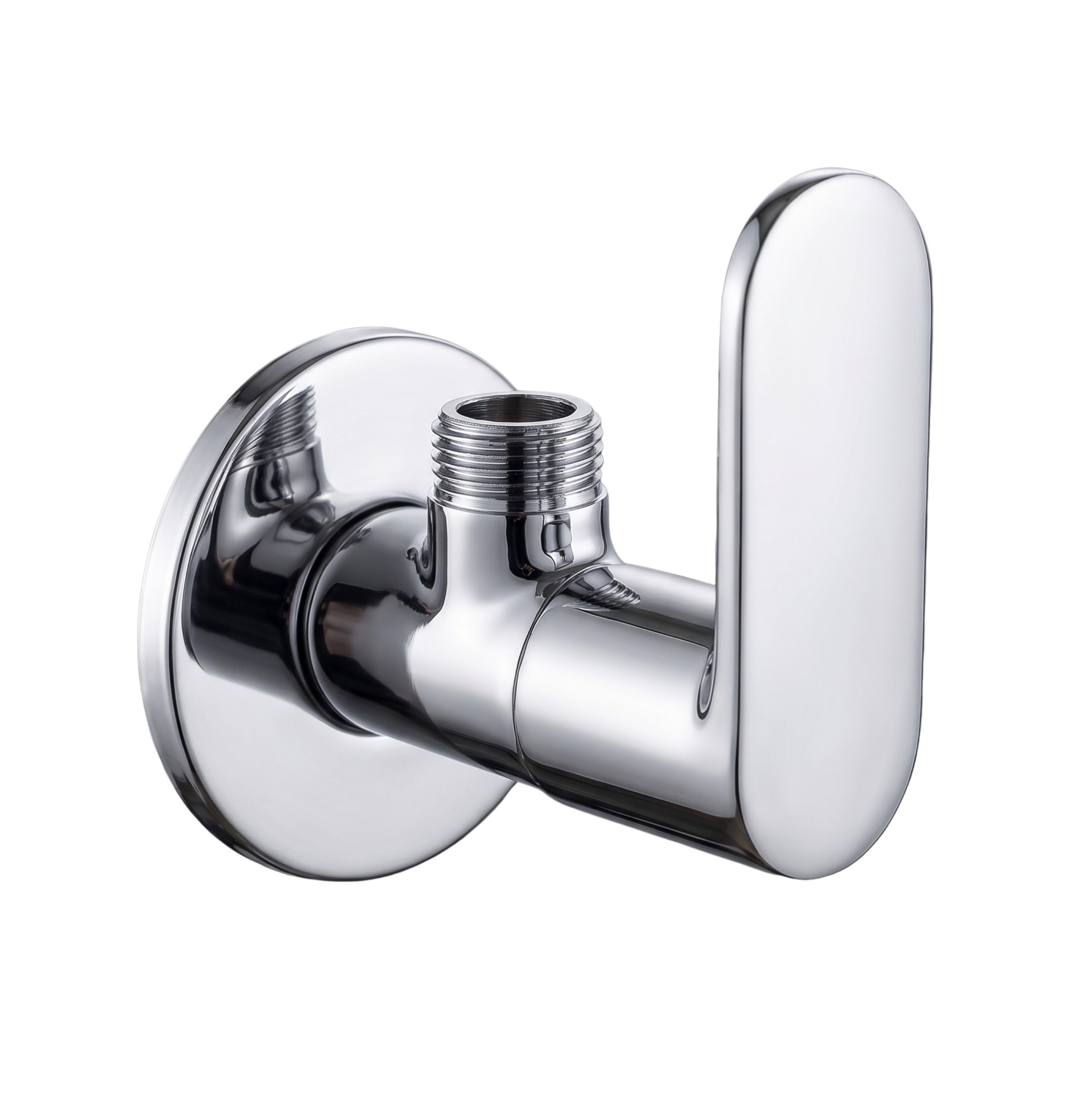 Angle Valve With Wall Flange