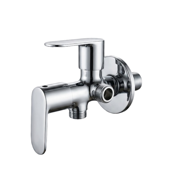 Angle Valve Two In One With Wall Flange