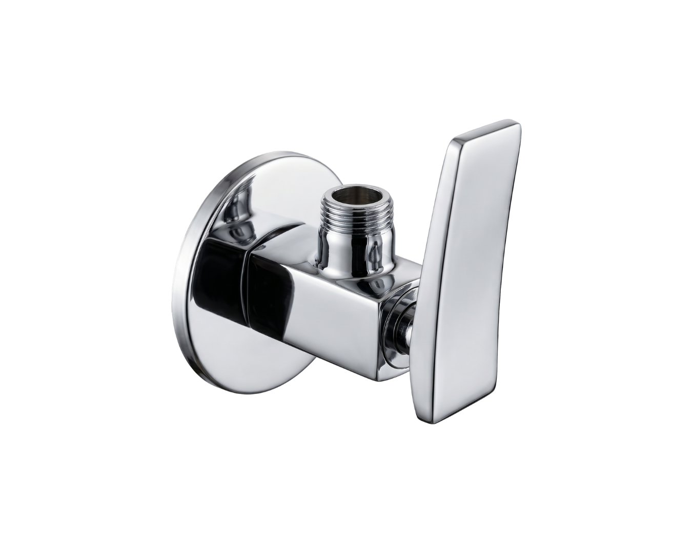 Angle Valve With Wall Flange