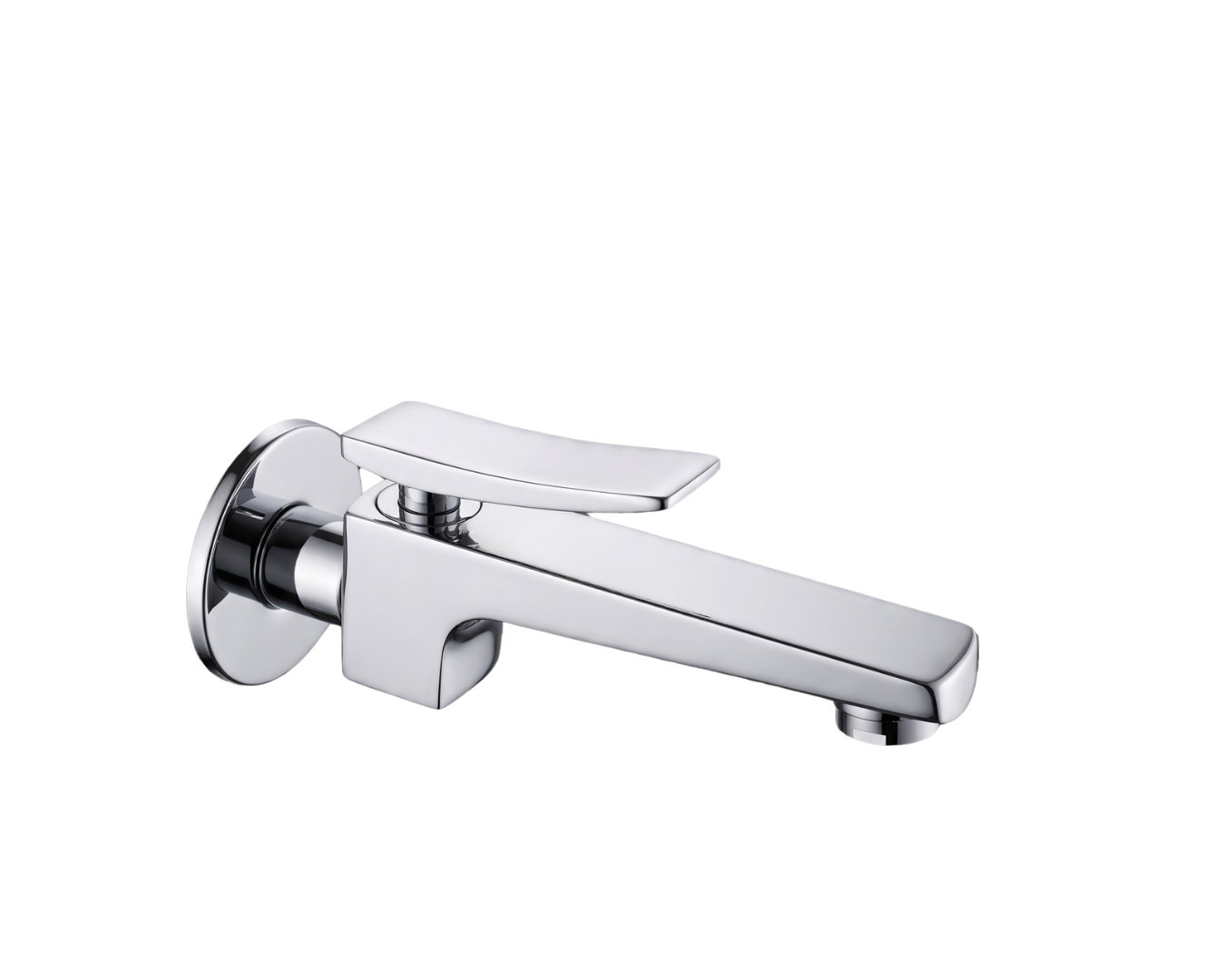 Bib Cock Long Nose With Wall Flange