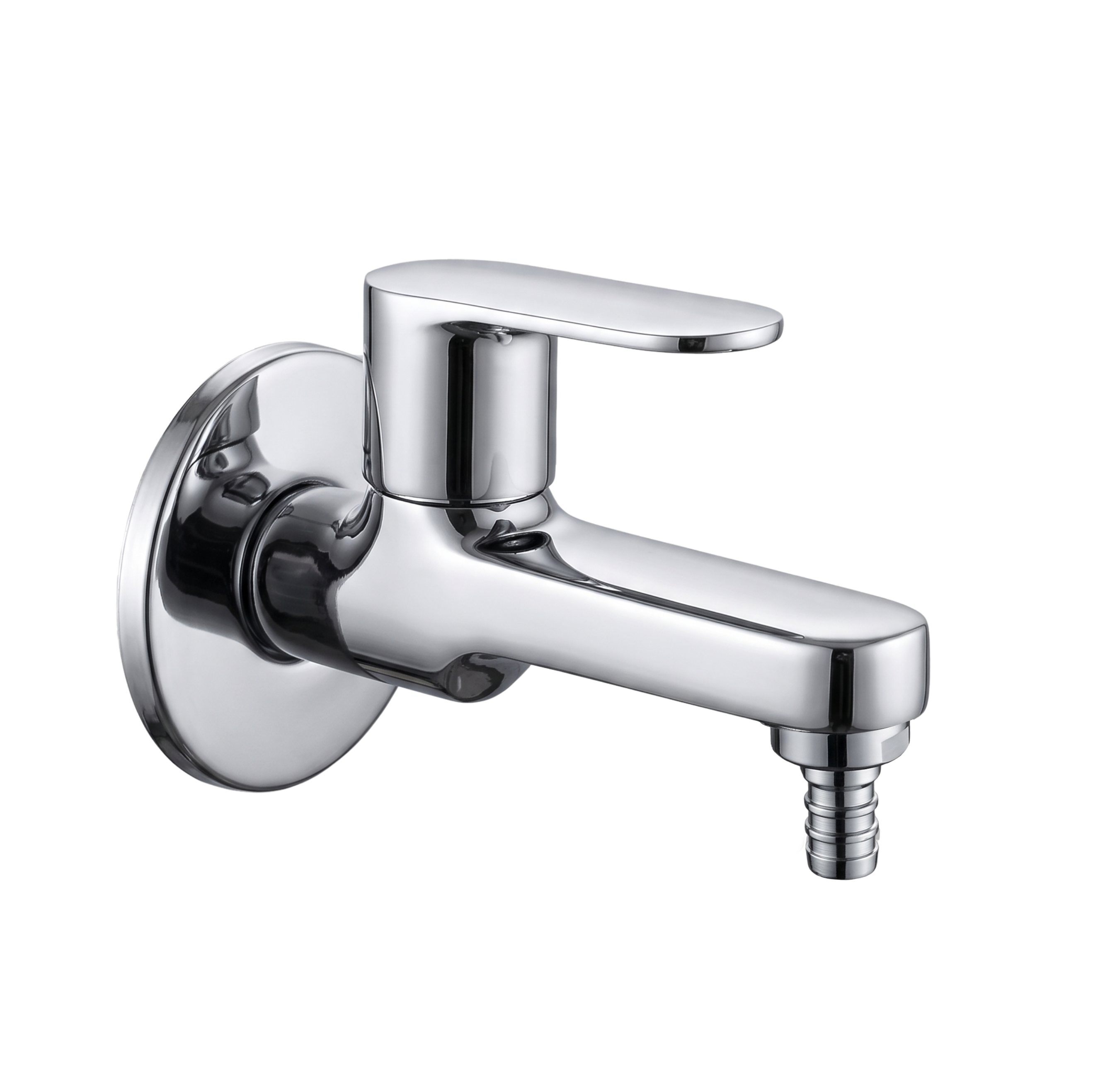 Bib Cock Nozzle With Wall Flange