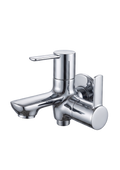 Bib Cock Two In One With Side Handle And Wall Flange