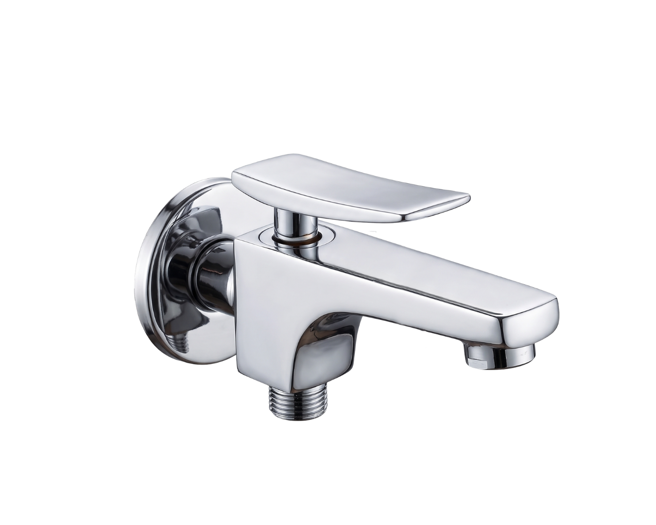 Bib Cock Two In One With Wall Flange