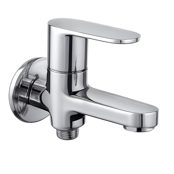 Bib Cock Two In One With Wall Flange