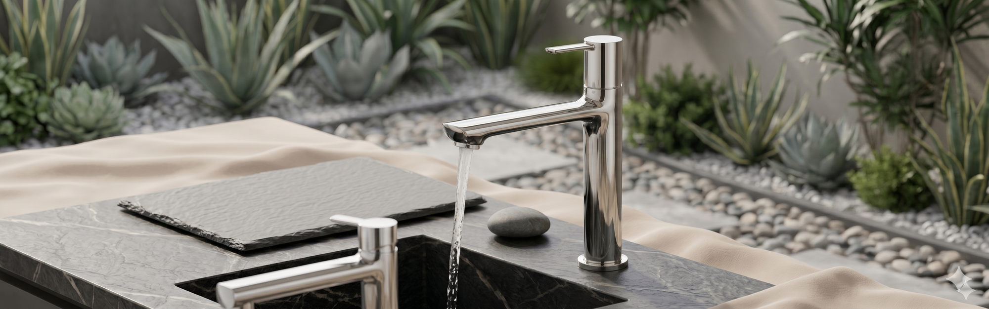 From a land where water is worshipped, We design with intention