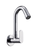Sink Cock With Swivel Spout And Wall Flange