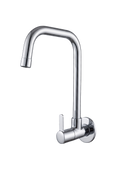 Sink Cock U Shaped Swivel Spout And Wall Flange