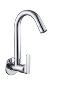 Sink Cock With Swivel Spout And Wall Flange