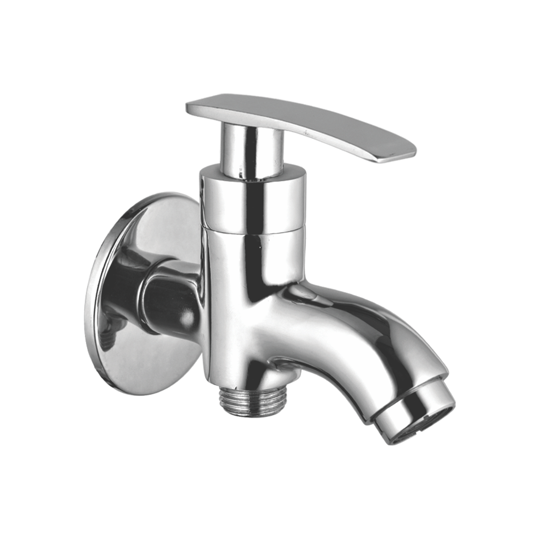 Bib Cock Two In One With Single Handle And Wall Flange