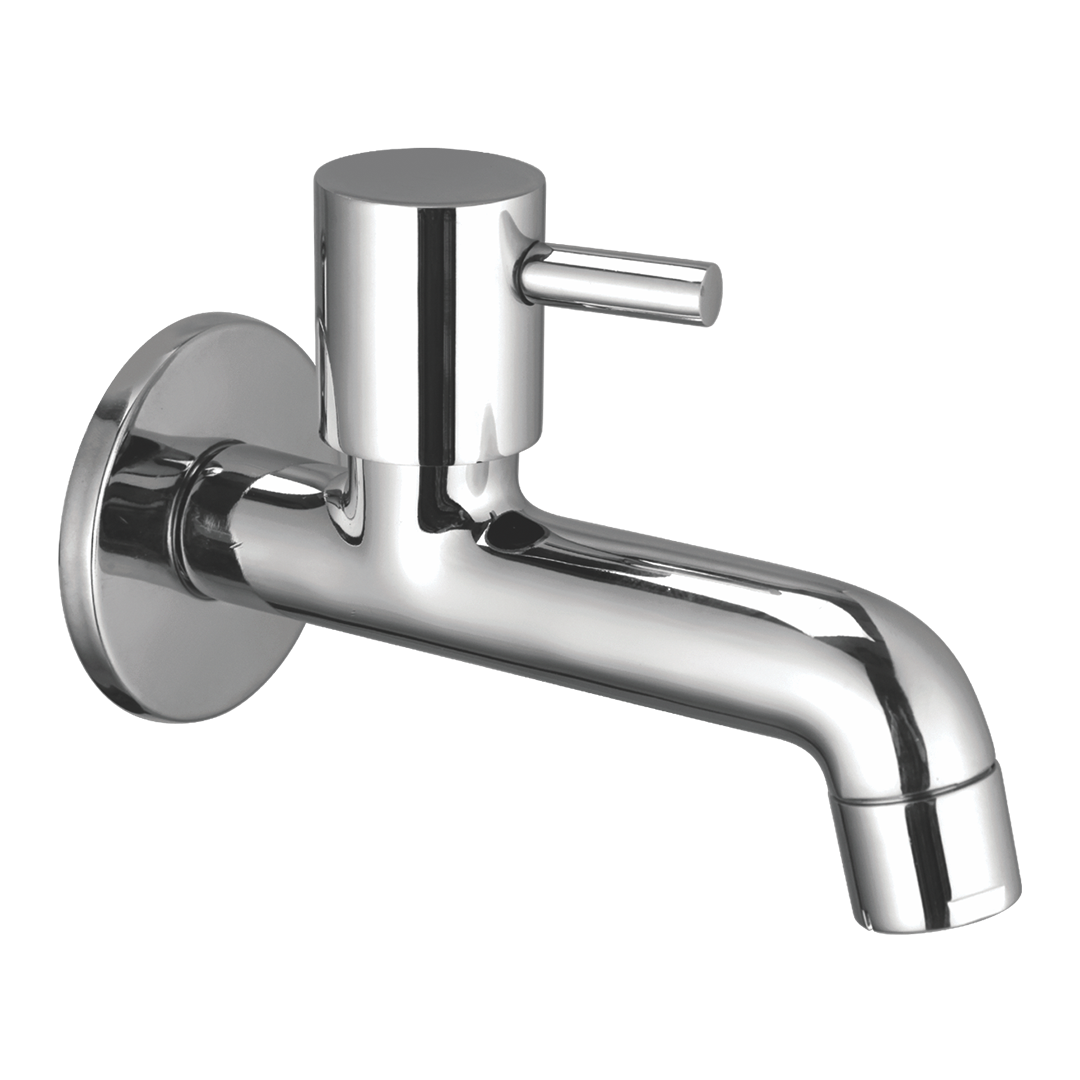 Bib Cock Long Nose With Wall Flange