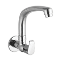 Sink Cock With Cast Spout And Wall Flange
