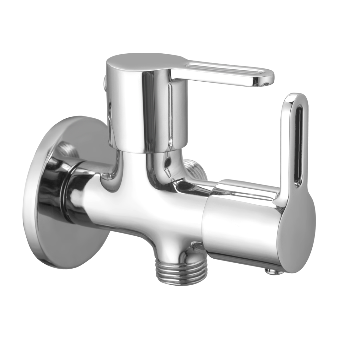 Angle Valve Two In One With Wall Flange