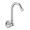 Sink Cock 'R' With Swivel Spout And Wall Flange