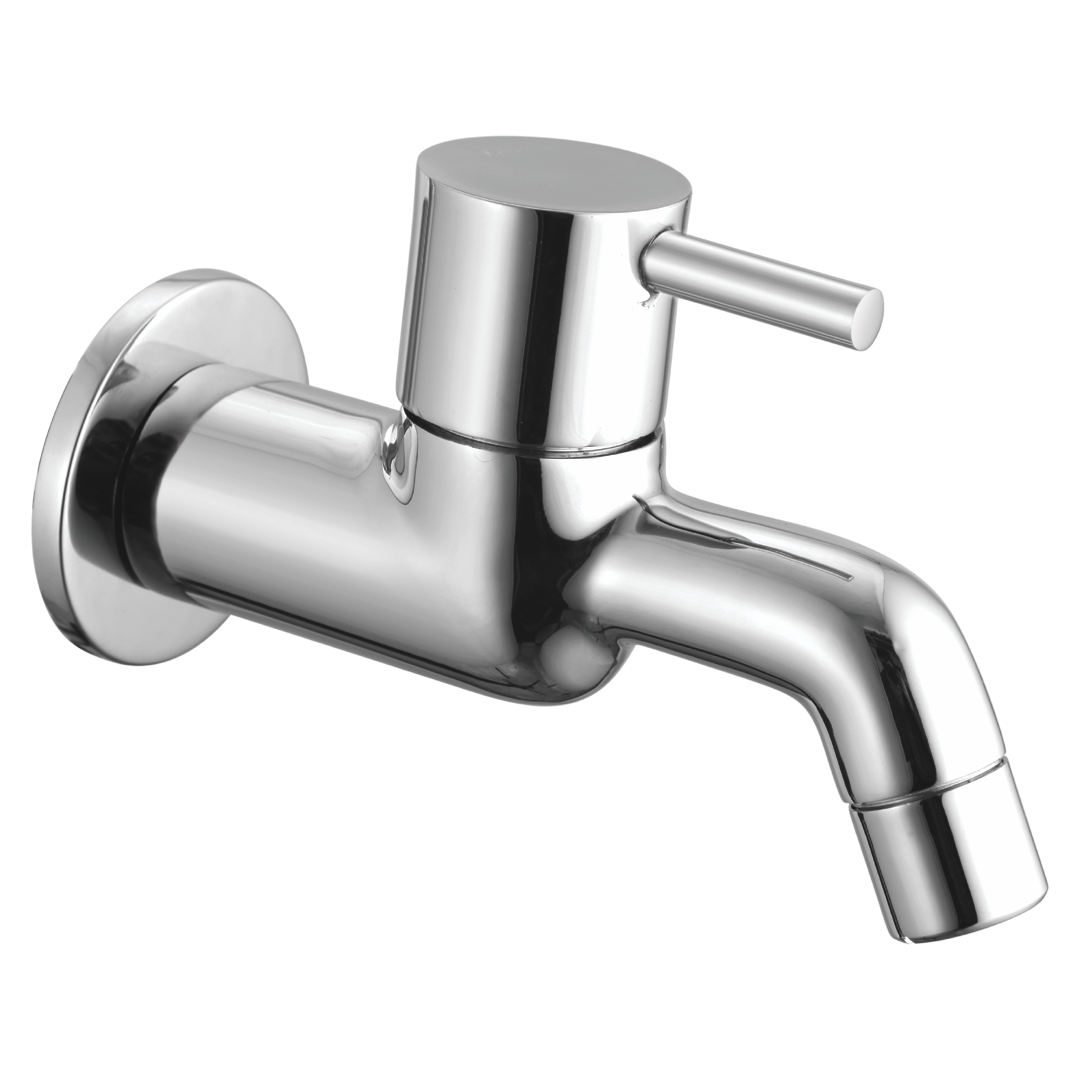 Bib Cock Long Nose With Wall Flange