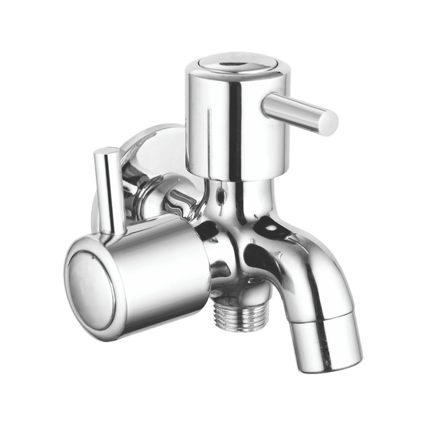 Bib Cock Two In One With Wall Flange