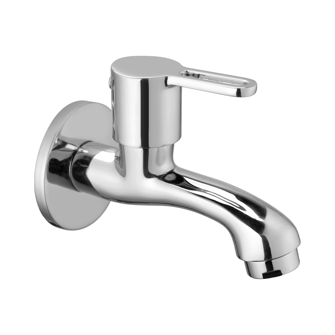 Bib Cock Long Nose With Wall Flange
