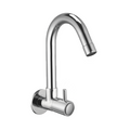 Sink Cock With Swivel Spout And Wall Flange