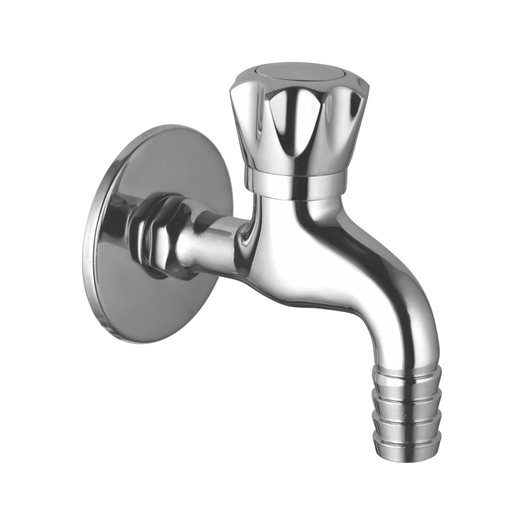 Bib Cock Nozzle 1/2 X 3/4 With Wall Flange