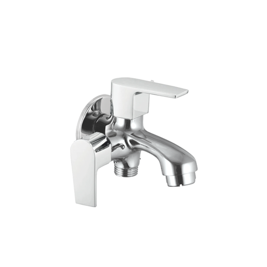 Bib Cock Two In One With Wall Flange