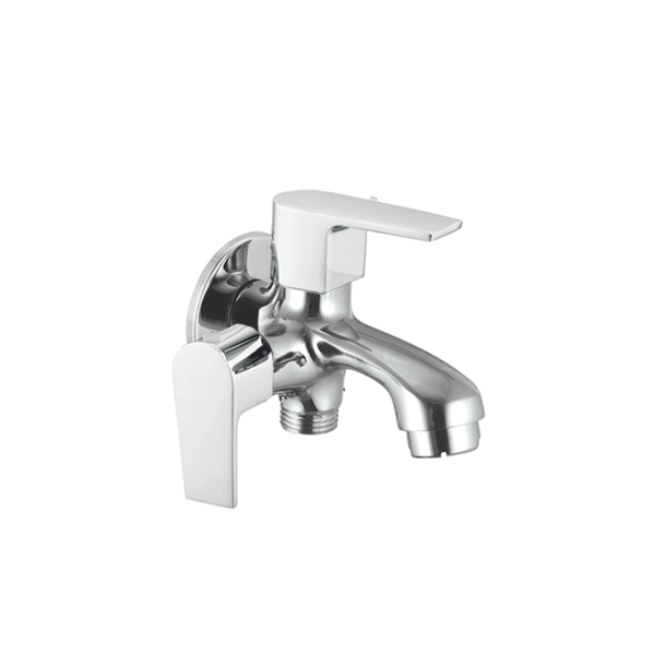 Bib Cock Two In One With Wall Flange