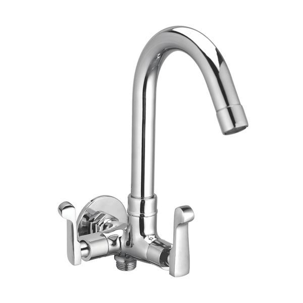 Sink Cock Two In One With Wall Flange