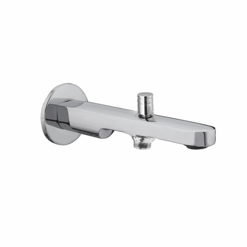 Devyn Spout With Wall Flange And Neoperl Button Arrangement For Telephonic Shower