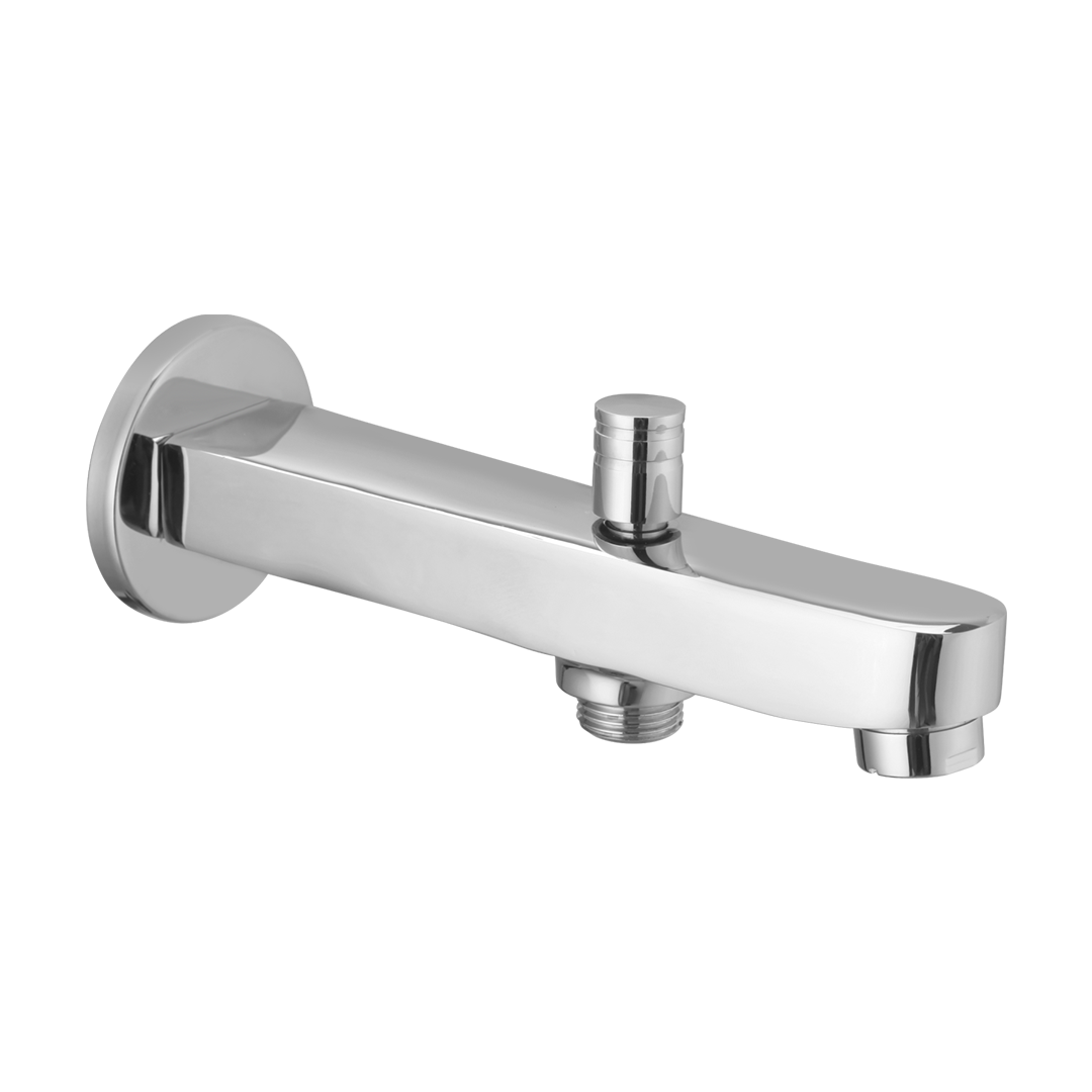 Kubix Spout With Wall Flange And Neoperl Button Arrangement For Telephonic Shower