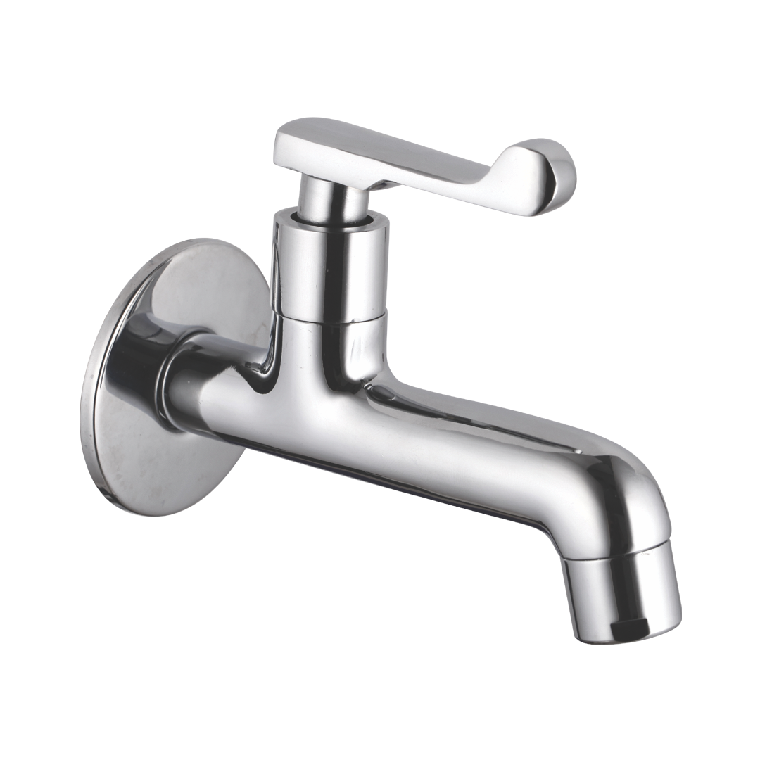 Bib Cock Long Nose With Wall Flange