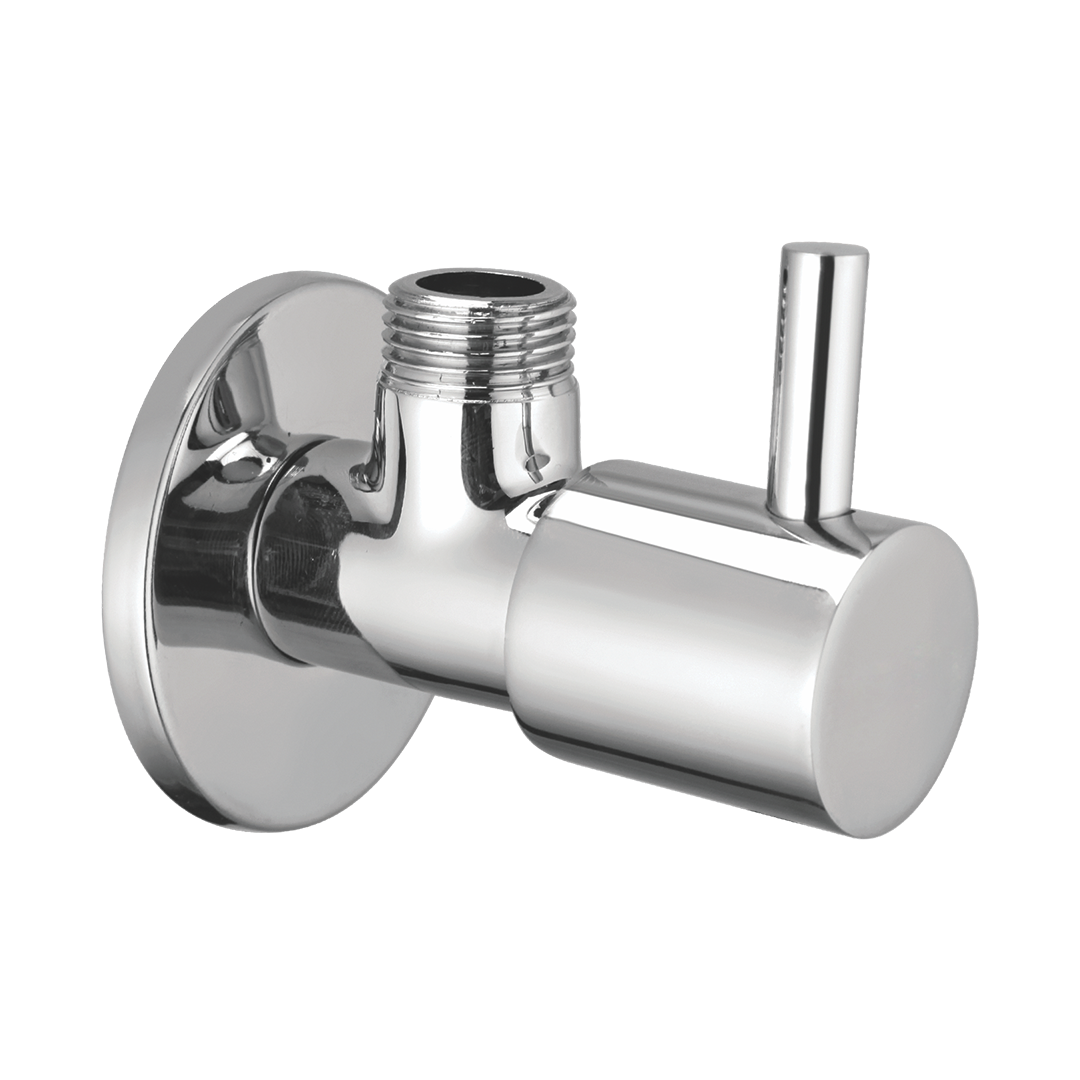 Angle Valve With Wall Flange