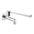 Meta Bib Cock Long Nose With Wall Flange And 200 MM Lever Handle
