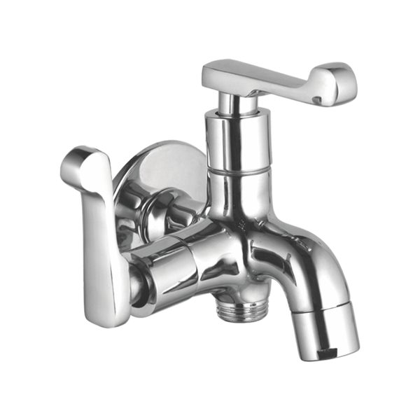 Bib Cock Two In One With Wall Flange