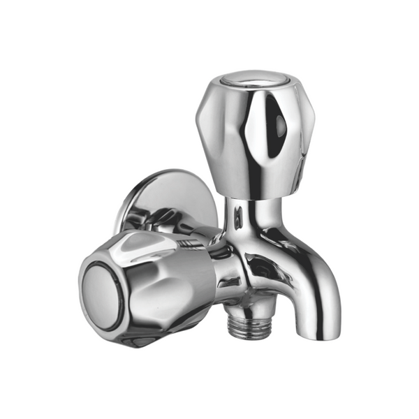 Bib Cock Two In One With Wall Flange