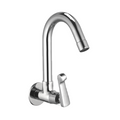 Sink Cock With Swivel Spout And Wall Flange