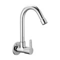 Sink Cock With Swivel Spout And Wall Flange