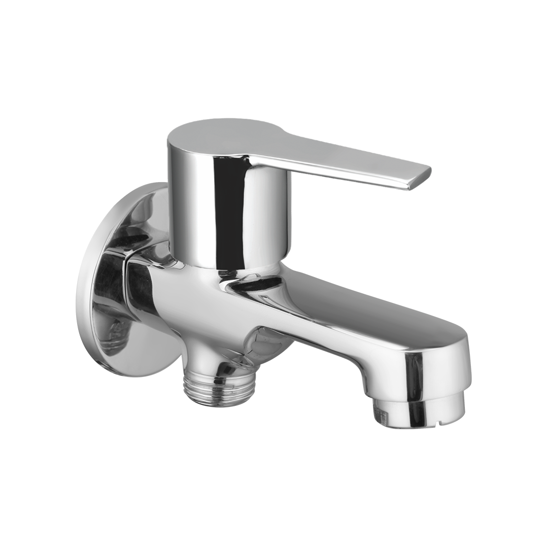 Bib Cock Two In One With Single Handle And Wall Flange