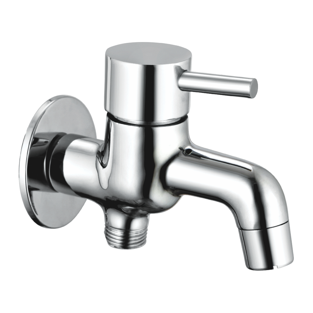 Bib Cock Two In One With Wall Flange