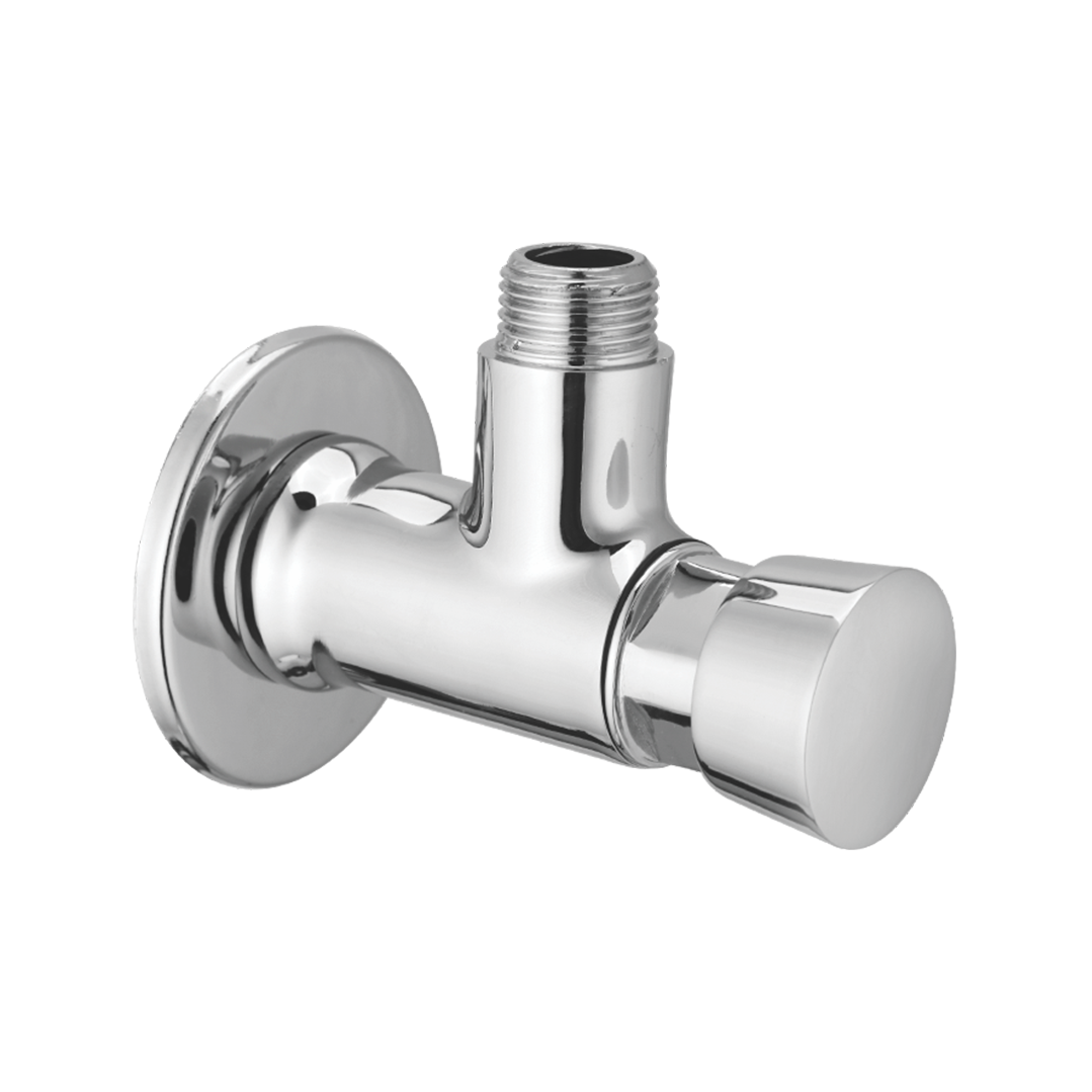 Auto Closing Angle Valve With Wall Flange