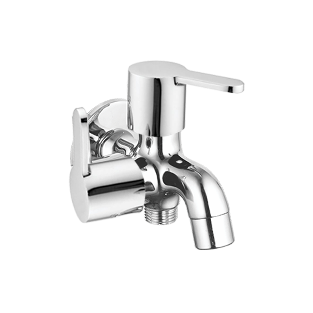 Bib Cock Two In One With Wall Flange