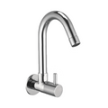 Sink Cock With Swivel Spout And Wall Flange