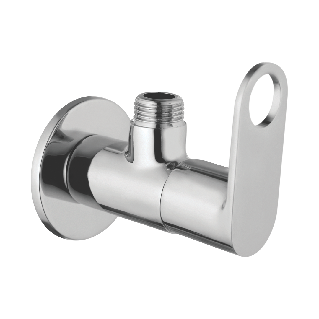 Angle Valve With Wall Flange