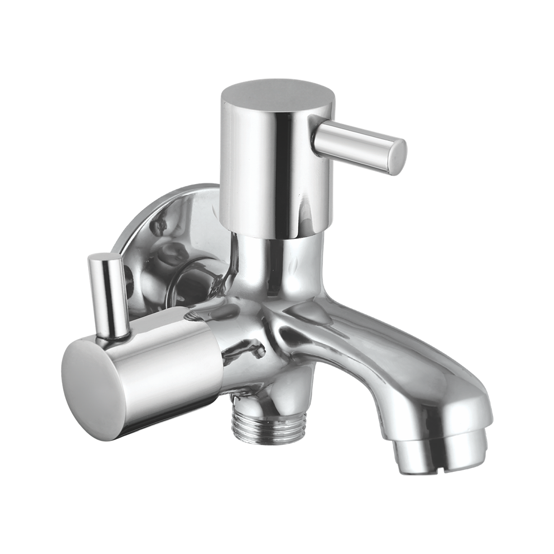 Bib Cock Two In One With Wall Flange