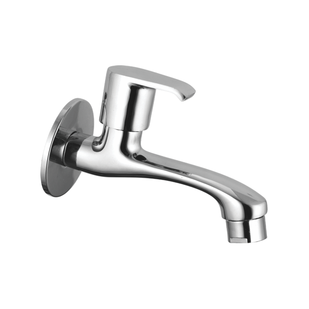 Bib Cock Long Nose With Wall Flange