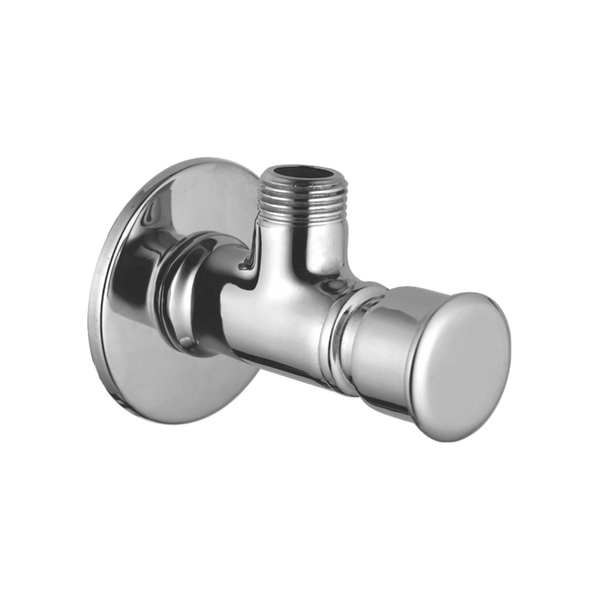 Push Angle Valve With Wall Flange