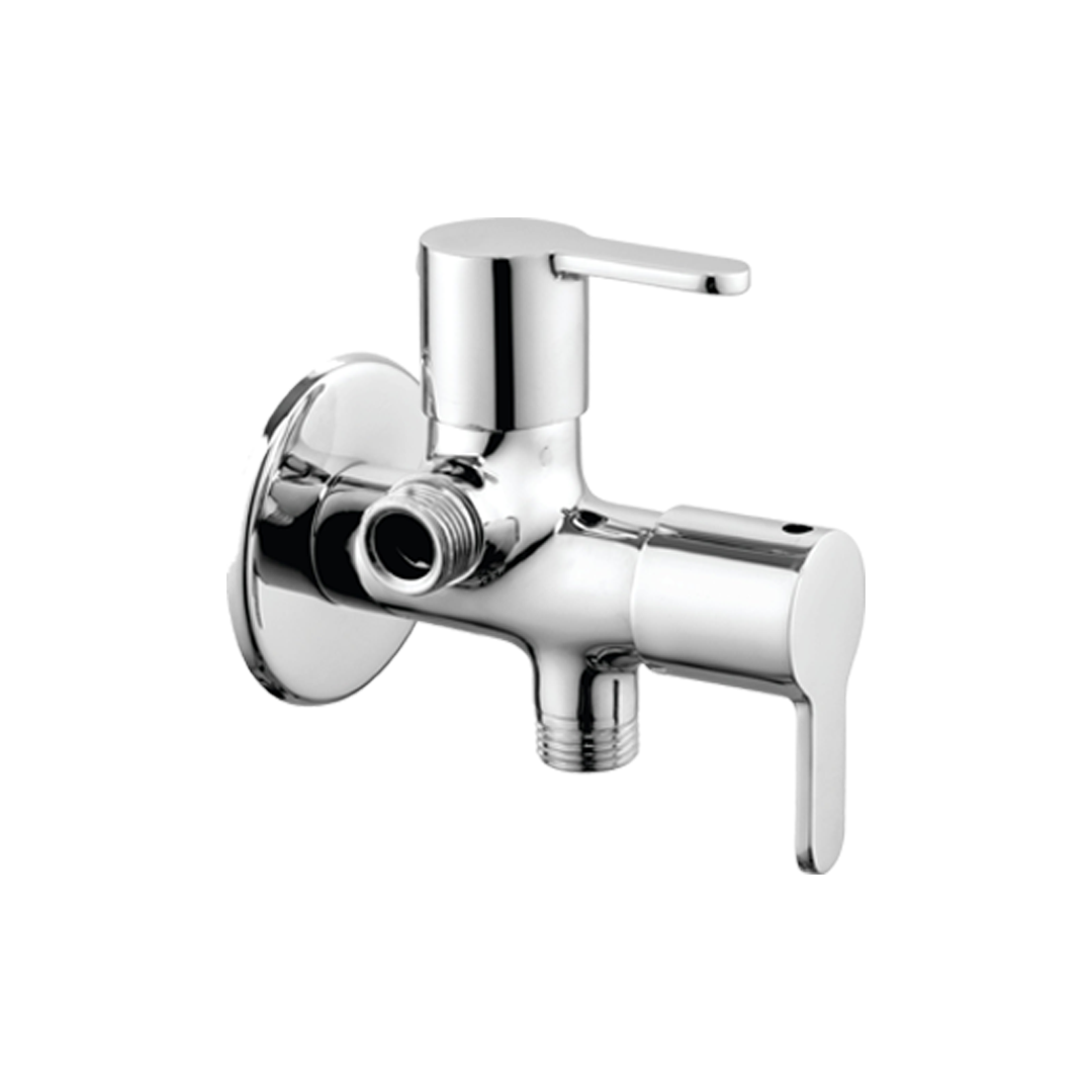 Angle Valve Two In One With Wall Flange